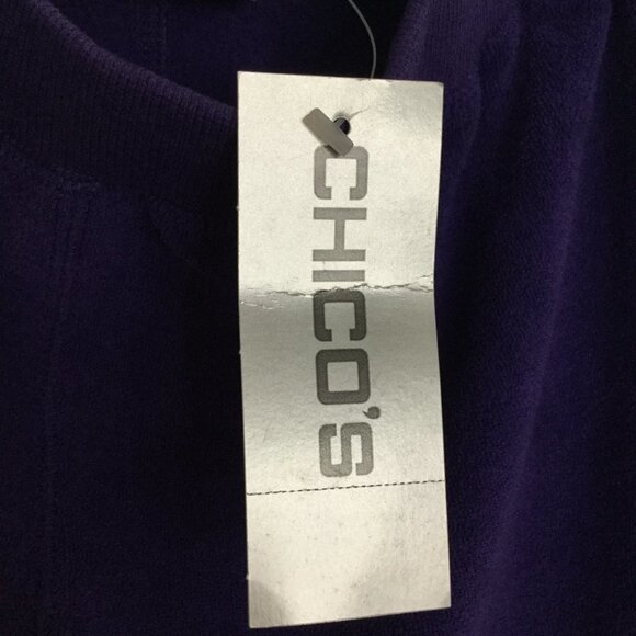 Spa by Chico's Purple Terry Pull-On Pants - Picture 5 of 8